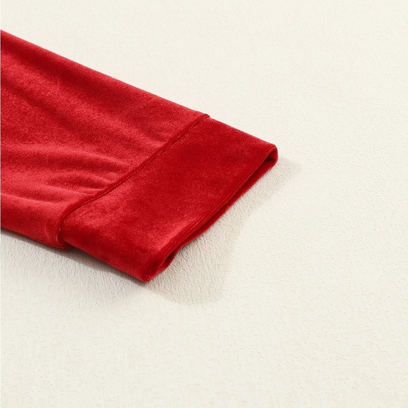 Red Velvet Cardigan - Picture 3 of 7